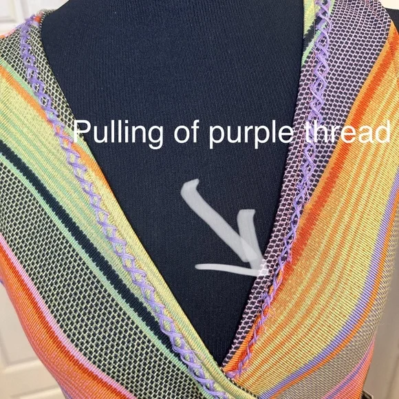 NWT Double D Ranch Serape Wrap Dress- Size SM - Picture 8 of 9